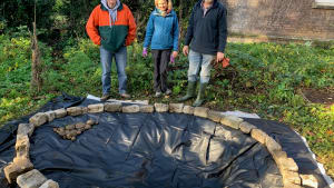 Eco Team dig pond to encourage bio-diversity at the Cathedral